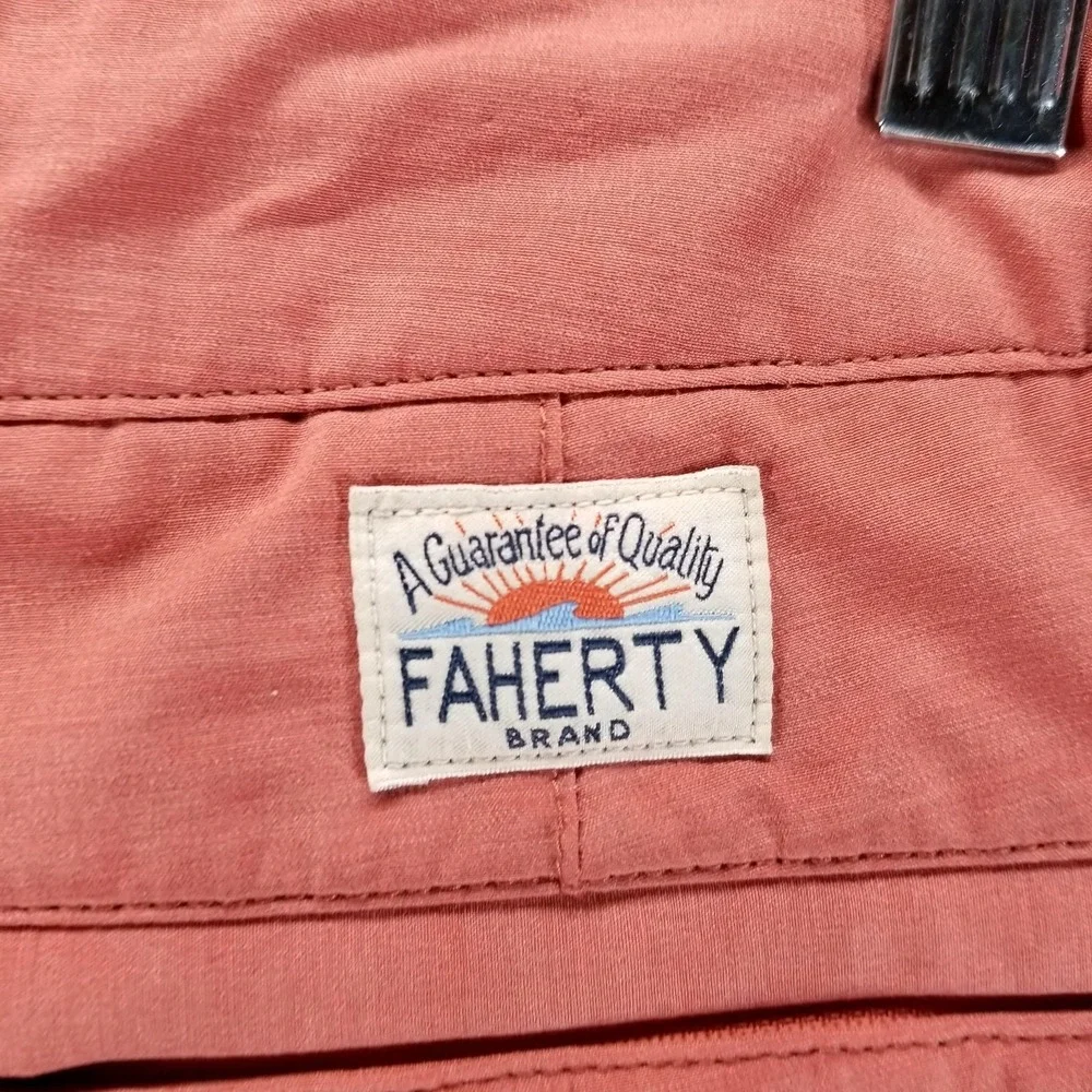 Faherty Shorts Mens 30 Pink All Day Chino Stretch 8